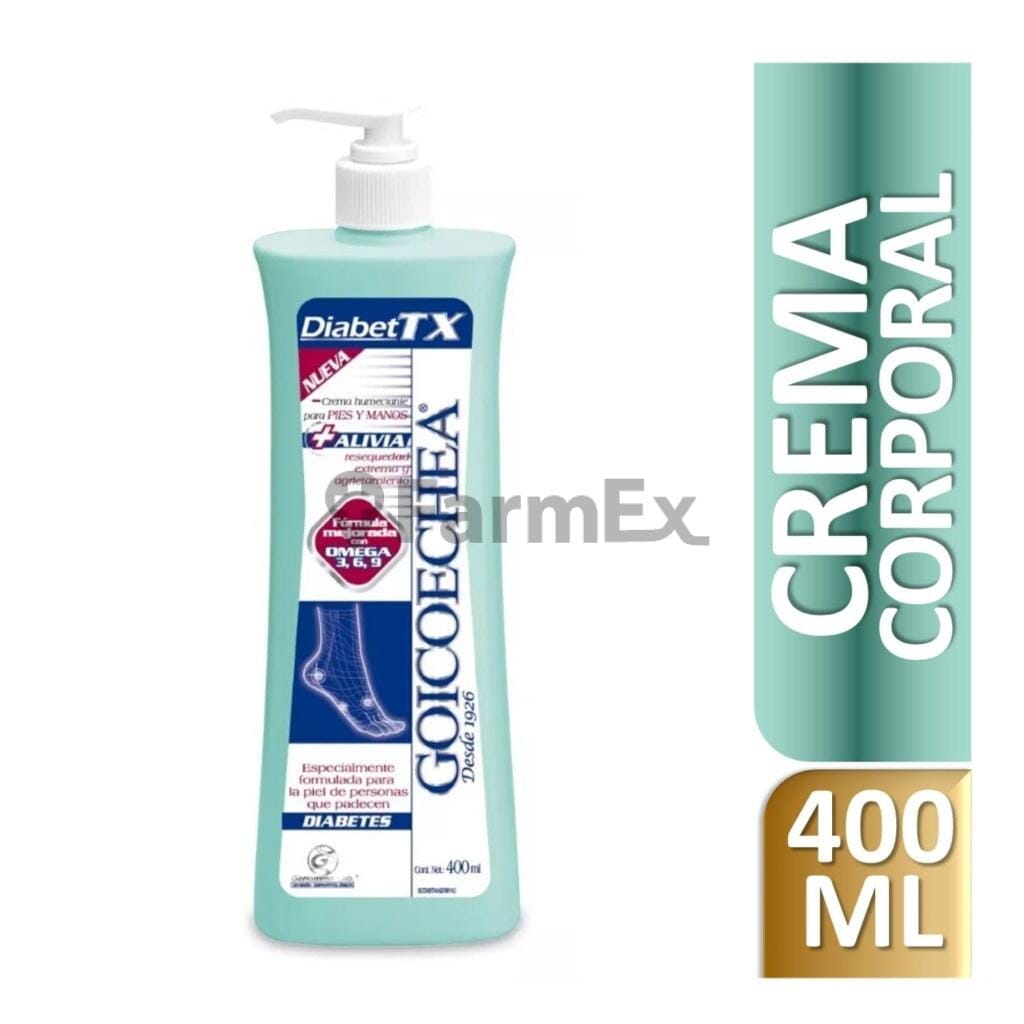 DiabetTX Crema Corporal Hidratante "Pies, Codos y Manos" x 400 mL Farmex-VidaTres-Persistente
